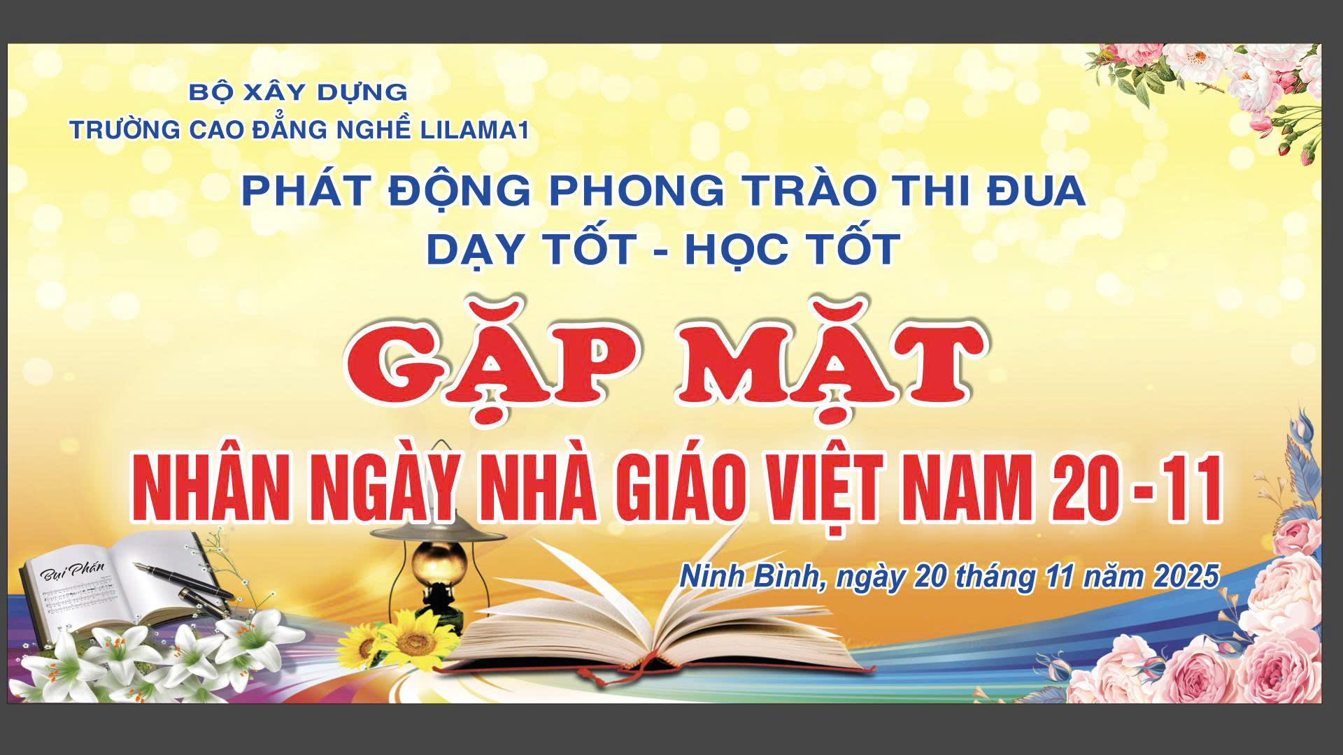 Trường Cao đẳng nghề LILAMA 1 tổ chức meeting chào mừng ngày nhà giáo Việt Nam 20/11